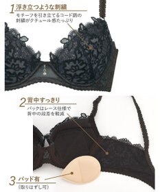 Wing Wing Lesiage　【2710シリーズ】ブラジャー　クチュール感あふれる贅沢な総レース　ウイング／ワコール　PB2710