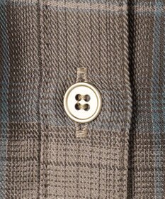 ANY L オンブレーチェックオーバーシャツ