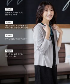 Tiaclasse L 【UVケア・接触冷感】“やみつき”ショートパーカー