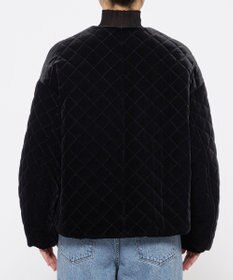 uncrave ベロア キルティング ブルゾン（uncrave WHITE）