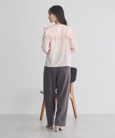 earth music&ecology フリルセーラーカラーブラウス