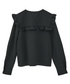 earth music&ecology フリルセーラーカラーブラウス