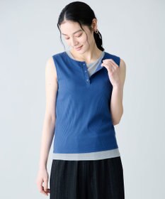 ANY 【2SET】ツインセットヘンリーネックタンクトップ