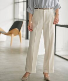 組曲 【WEB限定】ベーシックダブルクロス ワイドストレートパンツ