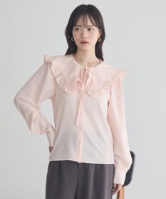 earth music&ecology フリルセーラーカラーブラウス