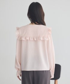 earth music&ecology フリルセーラーカラーブラウス