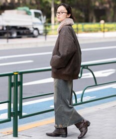 WEGO 【ユニセックス着用ITEM/MLサイズ展開】PU2WAYフライトブルゾン