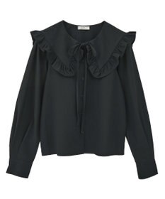 earth music&ecology フリルセーラーカラーブラウス