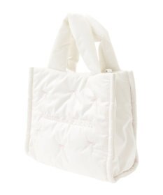 Maison de FLEUR リボン刺繍パファー2Wayトートバッグ