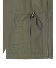 CRAFT STANDARD BOUTIQUE コットンギャバジンノーカラーＺＩＰブルゾン