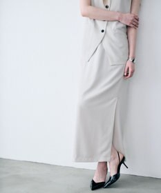 uncrave クールタッチツイル Iラインスカート