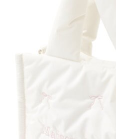 Maison de FLEUR リボン刺繍パファー2Wayトートバッグ