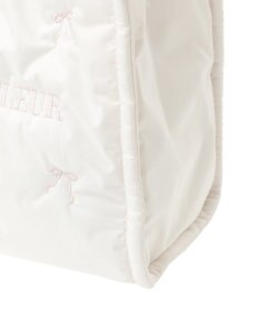 Maison de FLEUR リボン刺繍パファー2Wayトートバッグ