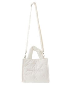 Maison de FLEUR リボン刺繍パファー2Wayトートバッグ