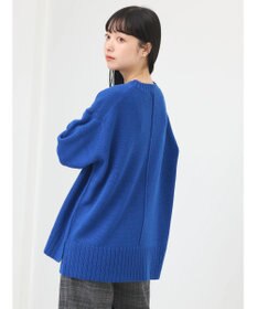 earth music&ecology ウォッシャブル脇スリットクルーネックプルオーバー