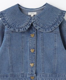 ANY KIDS フリル 襟付き デニム ジャケット