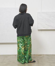 J.PRESS YORK STREET 【WOMEN】プリントリラックスワイドパンツ