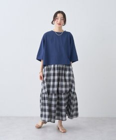 earth music&ecology 【接触冷感】バックギャザーＴｅｅ