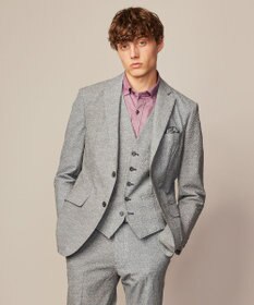 JOSEPH ABBOUD 【ストレッチ・洗える・軽量・防しわ・速乾・エコ撥水】ライトウェーブ ジャケット ライトグレー系