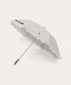 MOONBAT 【遮光/晴雨兼用日傘】POLO RALPH LAUREN(ポロ ラルフローレン) エンブフリル 折りたたみ傘 楽折 遮熱 UV