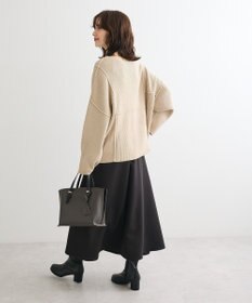 Green Parks リブ切替Ｖネックニットプルオーバー