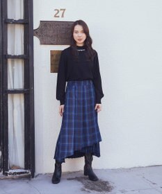 earth music&ecology ミックスプリーツスカート（Ｃｈｅｃｋ）