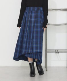 earth music&ecology ミックスプリーツスカート（Ｃｈｅｃｋ）