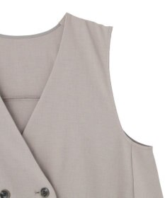 Green Parks イージーケアバックフリルジレ