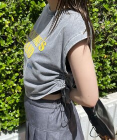 WEGO ヴィンテージウォッシュドロストデザインT