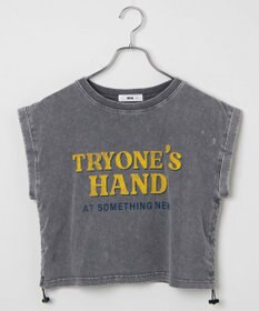 WEGO ヴィンテージウォッシュドロストデザインT