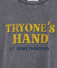 WEGO ヴィンテージウォッシュドロストデザインT