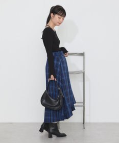 earth music&ecology ミックスプリーツスカート（Ｃｈｅｃｋ）