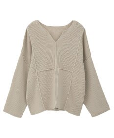 Green Parks リブ切替Ｖネックニットプルオーバー