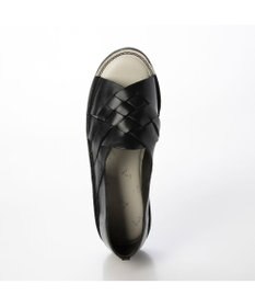 ing <ing>【サスティナブルシリーズ】編み込みデザインオープントゥシューズ