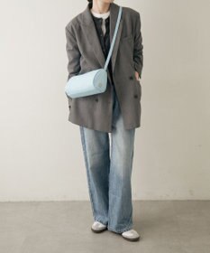 russet ソフトレザーロールショルダーバッグ(CE-1661)