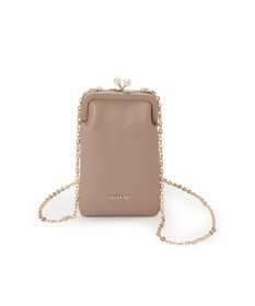 TOPKAPI 【TOPKAPI】シュリンクレザー パール チェーン ショルダー バッグ / スマホショルダー