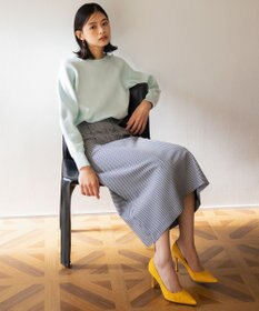 組曲 【選べる8色展開・春まで使える！】バックレースカラー ニット