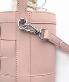 Tiaclasse  【ストラップ付き】編みこみミニバゲットバッグ