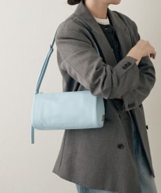 russet ソフトレザーロールショルダーバッグ(CE-1661)