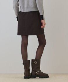 GRACE CONTINENTAL ウールギャバミニスカート