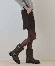 GRACE CONTINENTAL ウールギャバミニスカート