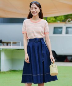 Tiaclasse  【ストラップ付き】編みこみミニバゲットバッグ