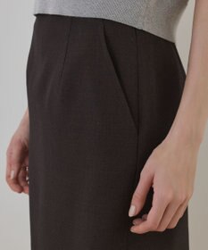 GRACE CONTINENTAL ウールギャバミニスカート