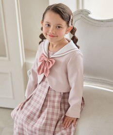 ANY KIDS 【2点セット】セーラージャケット+チェックワンピース