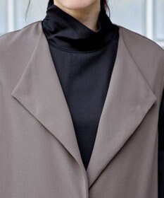 Tiaclasse 【洗える】バックタックロングジレ