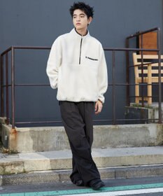 WEGO 【ユニセックス着用】フリース　ハーフZIPプルオーバー