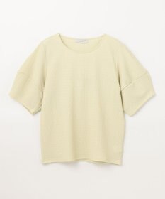 ANY シャーリングランタンスリーブトップス