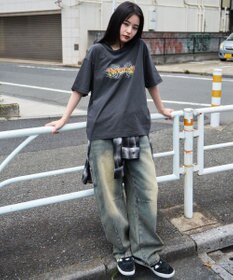 WEGO 【ユニセックス着用ITEM】イージーバレルレッグペインターパンツ