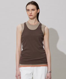 ICB L 【洗える】レイヤードタンク