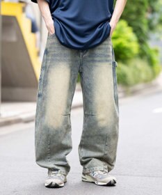 WEGO 【ユニセックス着用ITEM】イージーバレルレッグペインターパンツ